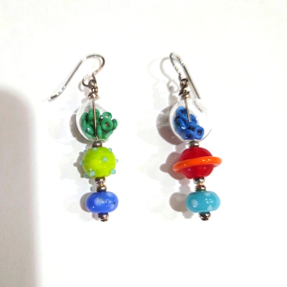 Multicolor Bead Earrings